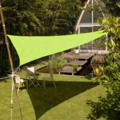Lona parasol impermeable triangular - verde ans